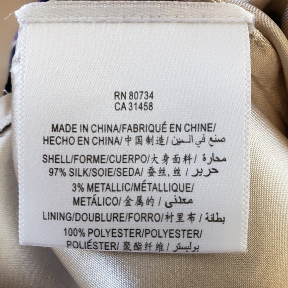 BCBGMaxAzria Gown Dress Maxi Silk Chiffon Strapless Size 2 Romantic Purple - Picture 7 of 8